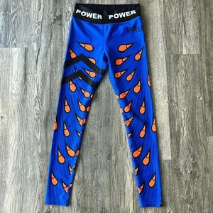 Pru Apparel Leggings Blue PowerMoves Workout Leggings Size Small